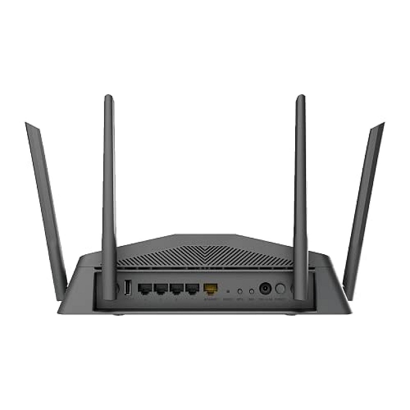 D-Link DIR-1950 AC 1900 MU-MIMO Daul Band EasyMesh WiFi Router, 5 Gigabit Port, 4 External Antenna, Voice Control Black