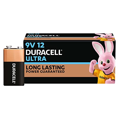 Duracell Ultra Alkaline 9V Battery, 12 Pcs Duracell Ultra Alkaline 9V Battery, 12 Pcs