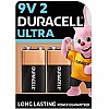 Duracell Ultra Alkaline 9V Battery, 12 Pcs