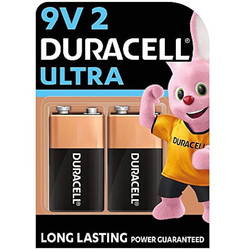 Duracell Ultra Alkaline 9V Battery, 12 Pcs