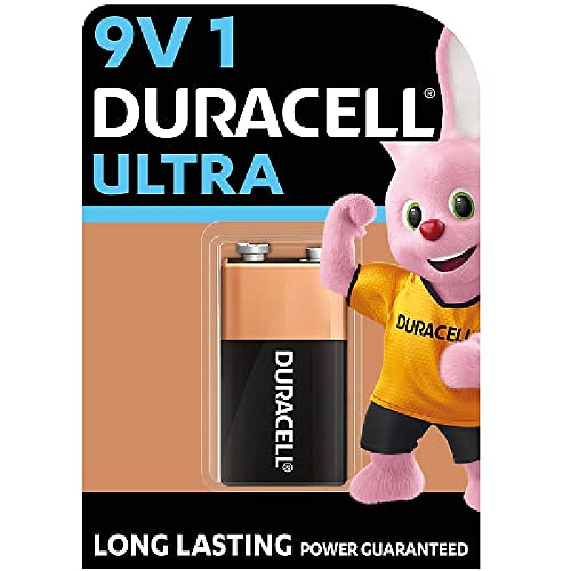 Duracell Ultra Alkaline 9V Battery, 12 Pcs