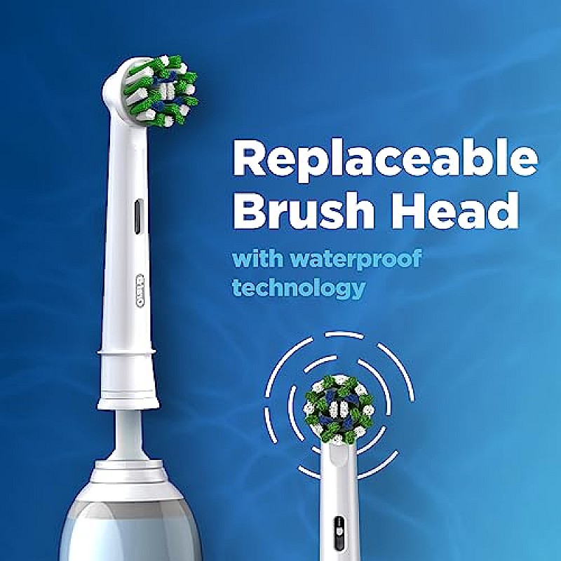 Oral B Pro 3 Electric Toothbrush, Rechargeable, 3 Pressure Modes for Sensitivity for Adults