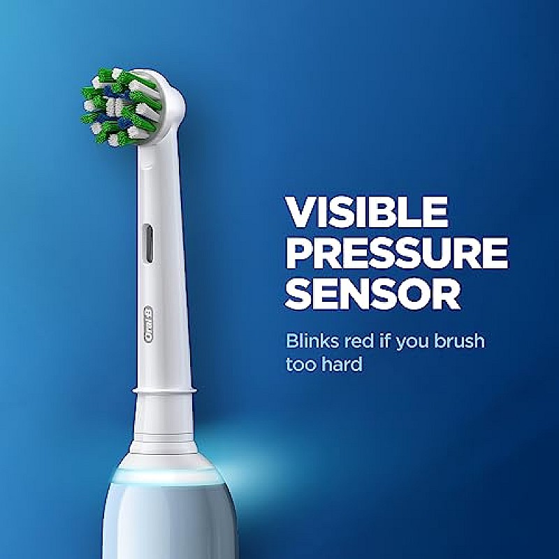 Oral B Pro 3 Electric Toothbrush, Rechargeable, 3 Pressure Modes for Sensitivity for Adults