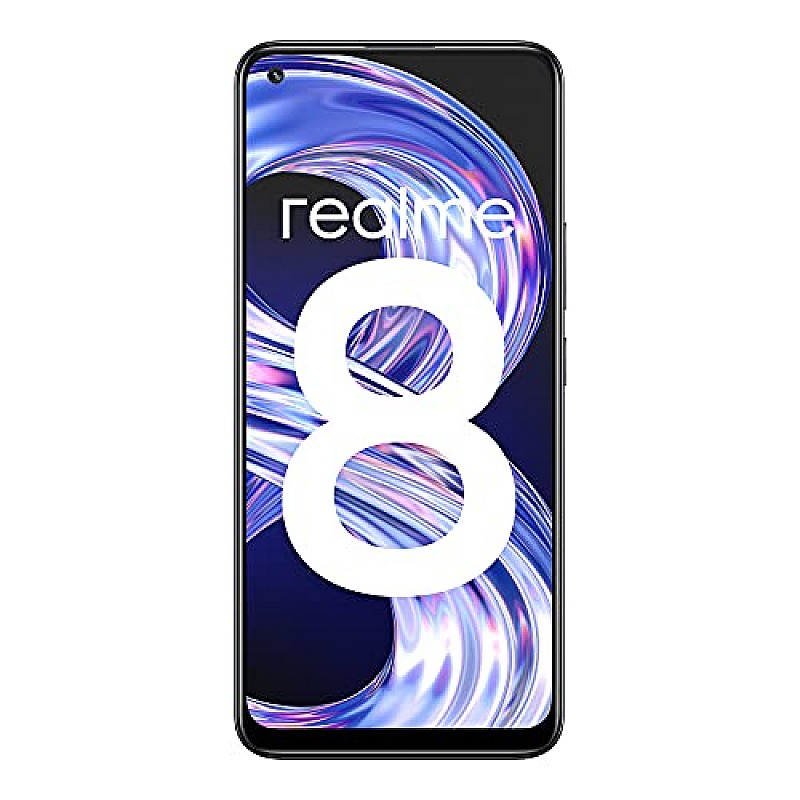 realme 8 (Cyber Black, 6GB RAM, 128GB Storage) Refurbished