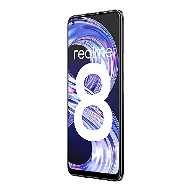 realme 8 (Cyber Black, 6GB RAM, 128GB Storage) Refurbished