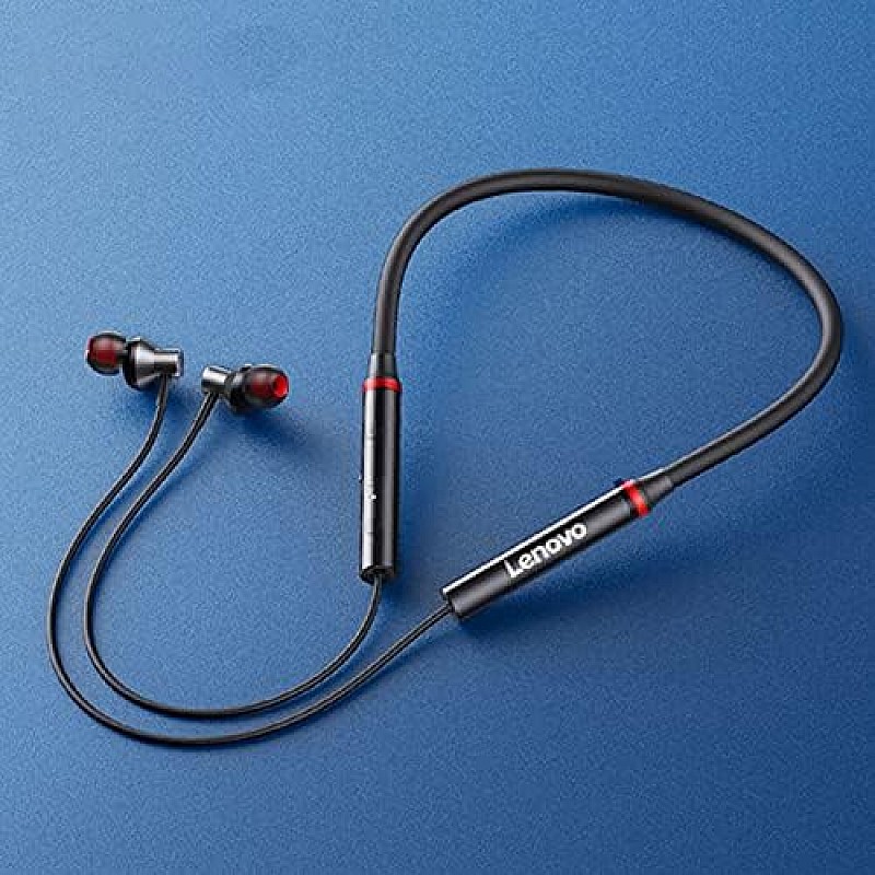 Lenovo HE05X Waterproof Magnetic Bluetooth Wireless Earphones with Microphone - Black