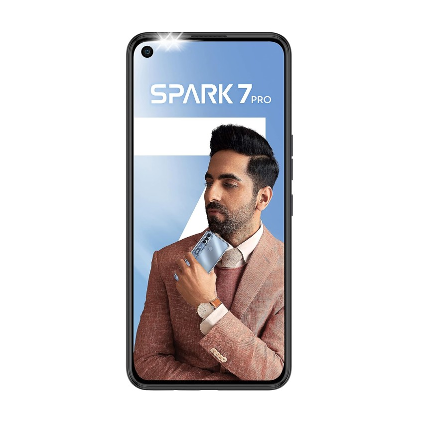 TECNO Spark 7 Pro Magnet (Black 4GB RAM 64GB Storage) refurbished