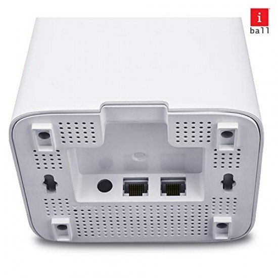 iBall WebWork Gigabit 1200M Smart AC Whole Home Wi-Fi Mesh Router iB-WRD12GM (White)