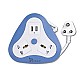 SYSKA EBU-2001 2 Way Power Strip with 2 USB 1.5 Meter Long (White, Blue) 