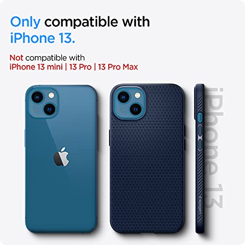 Spigen Liquid Air Back Cover Case Compatible with iPhone 13 (TPU | Navy Blue) Spigen Liquid Air Back Cover Case Compatible with iPhone 13 (TPU | Navy Blue)
