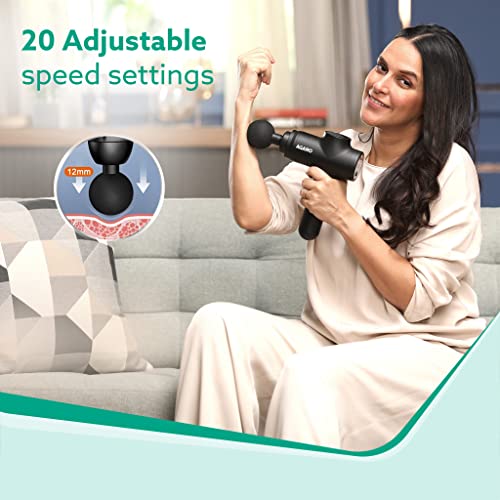 AGARO Strike Handheld Percussion Massage Gun, Rechargeable (Black) AGARO Strike Handheld Percussion Massage Gun, Rechargeable (Black)