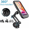 AIRTREE  Bike Phone Mount Waterproof Cell Phone Holder 360 Rotation Motorcycle Phone Case Universal Bicycle Handlebar 