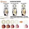 Tukzer 3.5" LED Selfie Ring Light with Phone Holder |Flexible Arm Desk Mount Clamp for Live Stream, Makeup, Online Meetings, 