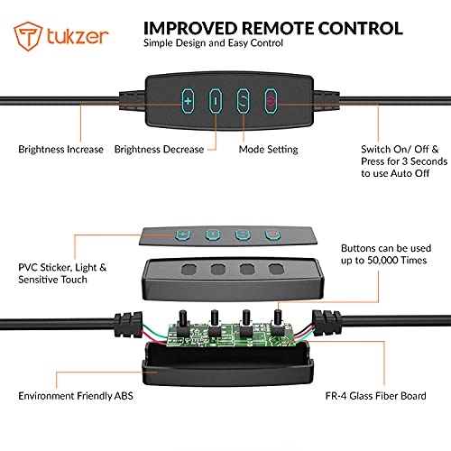 Tukzer 3.5" LED Selfie Ring Light with Phone Holder |Flexible Arm Desk Mount Clamp for Live Stream, Makeup, Online Meetings, Tukzer 3.5" LED Selfie Ring Light with Phone Holder |Flexible Arm Desk Mount Clamp for Live Stream, Makeup, Online Meetings,