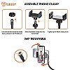 Tukzer 3.5" LED Selfie Ring Light with Phone Holder |Flexible Arm Desk Mount Clamp for Live Stream, Makeup, Online Meetings, 