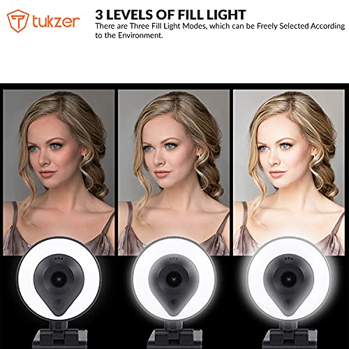 Tukzer HD 1080P Webcam with Microphone and Ring Light, Plug and Play Web Camera (TZ-WC1) Tukzer HD 1080P Webcam with Microphone and Ring Light, Plug and Play Web Camera (TZ-WC1)