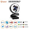 Tukzer HD 1080P Webcam with Microphone and Ring Light, Plug and Play Web Camera (TZ-WC1)