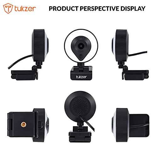 Tukzer HD 1080P Webcam with Microphone and Ring Light, Plug and Play Web Camera (TZ-WC1) Tukzer HD 1080P Webcam with Microphone and Ring Light, Plug and Play Web Camera (TZ-WC1)