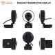Tukzer HD 1080P Webcam with Microphone and Ring Light, Plug and Play Web Camera (TZ-WC1)