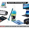 Lapster 3 in 1 Screen Cleaning Kit with Brush and Micro Cloth for PC, laptops, LCD led mobiles and TV (80ML)