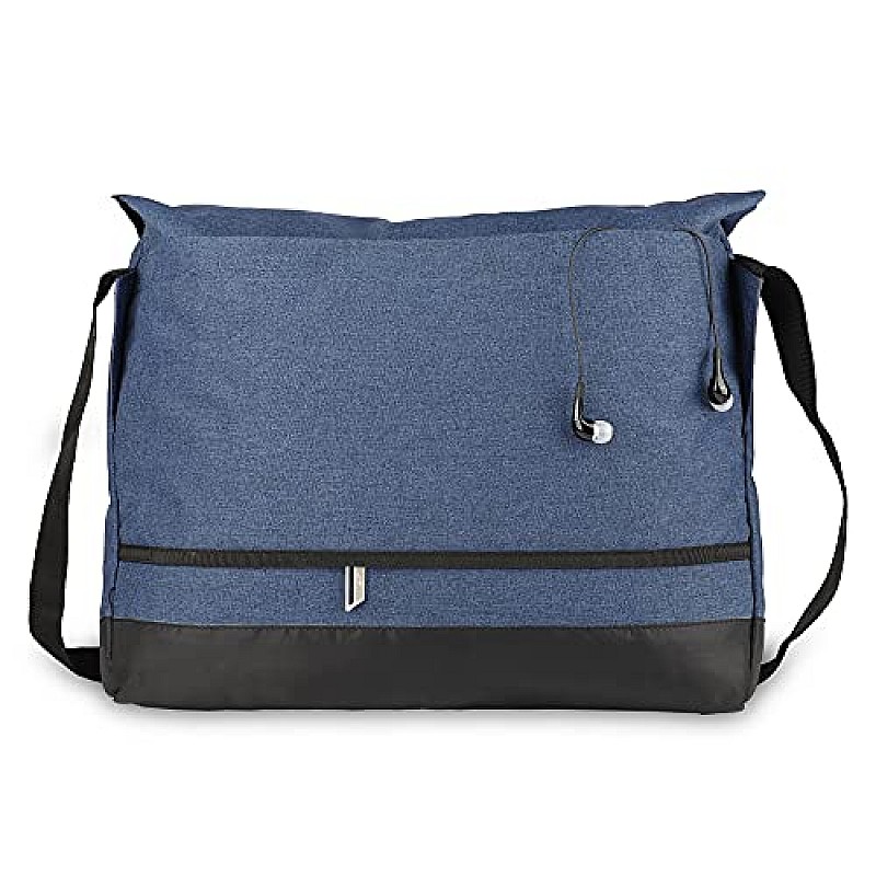 Protecta Leap Crossbody Laptop Messenger Bag Grey