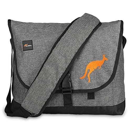 Protecta Leap Crossbody Laptop Messenger Bag Grey Protecta Leap Crossbody Laptop Messenger Bag Grey