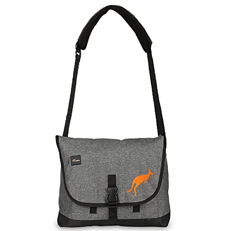 Protecta Leap Crossbody Laptop Messenger Bag Grey