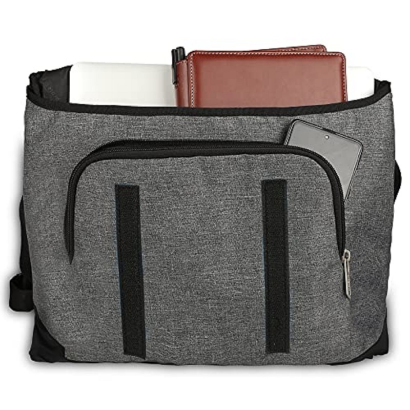 Protecta Leap Crossbody Laptop Messenger Bag Grey