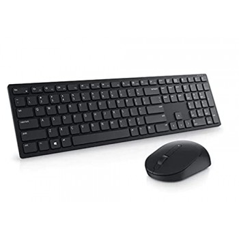 Dell KM5221W Pro Wireless USB Keyboard and Mouse Set Quiet Keyboard, Full-Sized Keyboard, Ambidextrous Mouse Black