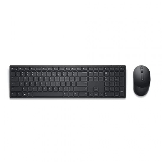 Dell KM5221W Pro Wireless USB Keyboard and Mouse Set Quiet Keyboard, Full-Sized Keyboard, Ambidextrous Mouse Black