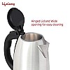 Lifelong LLEK15 Electric Kettle 1.5L with Stainless Steel Body, Easy and Fast Boiling of Water for Instant Noodle (black)