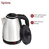 Lifelong LLEK15 Electric Kettle 1.5L with Stainless Steel Body, Easy and Fast Boiling of Water for Instant Noodle (black)