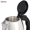 Lifelong LLEK15 Electric Kettle 1.5L with Stainless Steel Body, Easy and Fast Boiling of Water for Instant Noodle (black)