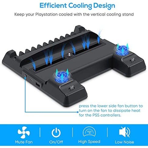 New World Cooling Stand for PS5 Dual Controller Charging stand Charging Dock Vertical Stand for PS5 Playstation5 New World Cooling Stand for PS5 Dual Controller Charging stand Charging Dock Vertical Stand for PS5 Playstation5