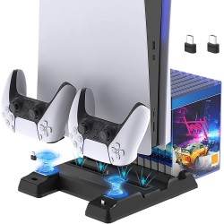 New World Cooling Stand for PS5 Dual Controller Charging stand Charging Dock Vertical Stand for PS5 Playstation5