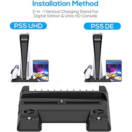 New World Cooling Stand for PS5 Dual Controller Charging stand Charging Dock Vertical Stand for PS5 Playstation5 New World Cooling Stand for PS5 Dual Controller Charging stand Charging Dock Vertical Stand for PS5 Playstation5