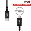 boAt Type-C A400 Type-C to USB A 2 Mtrs Cable 3A Fast Charging And 480mbps Data Transmission (Black)