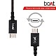 boAt Type-C A400 Type-C to USB A 2 Mtrs Cable 3A Fast Charging And 480mbps Data Transmission (Black)