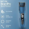 SYSKA HT1250 BeardPro Corded & Cordless Men's Trimmer with Self Sharpening Titanium Coated Blades, 20 Length Settings  90 Min Runtime Blue