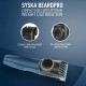 SYSKA HT1250 BeardPro Corded & Cordless Men's Trimmer with Self Sharpening Titanium Coated Blades, 20 Length Settings  90 Min Runtime Blue