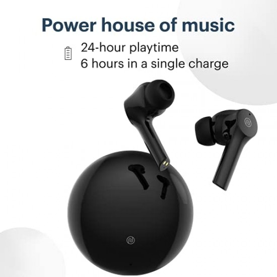 Noise Buds VS303 in-Ear Truly Wireless Earbuds with 24H of Playtime, Hyper Sync Technology, with Mic, (Jet Black)