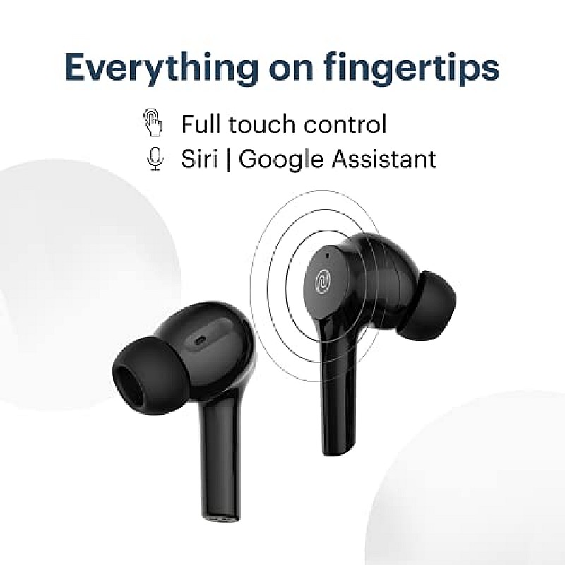 Noise Buds VS303 in-Ear Truly Wireless Earbuds with 24H of Playtime, Hyper Sync Technology, with Mic, (Jet Black)