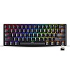 Zebronics ZEB-MAX NINJA wireless mechanical keyboard with 3 Bluetooth connections, 2.4GHz Nano receiver (Black)