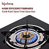 Lifelong 2 Burner Gas Stove Top for Kitchen (Black, LLGS912)