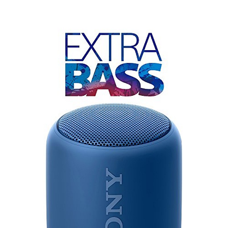 Sony Extra Bass SRS-XB10 Portable Splash-proof Wireless Speakers (Blue)