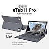 elevn eTab11 Pro Tablet with Keyboard (10.1-inch Magnetic Docking Keyboard, 4GB 64GB,  Aluminium Grey