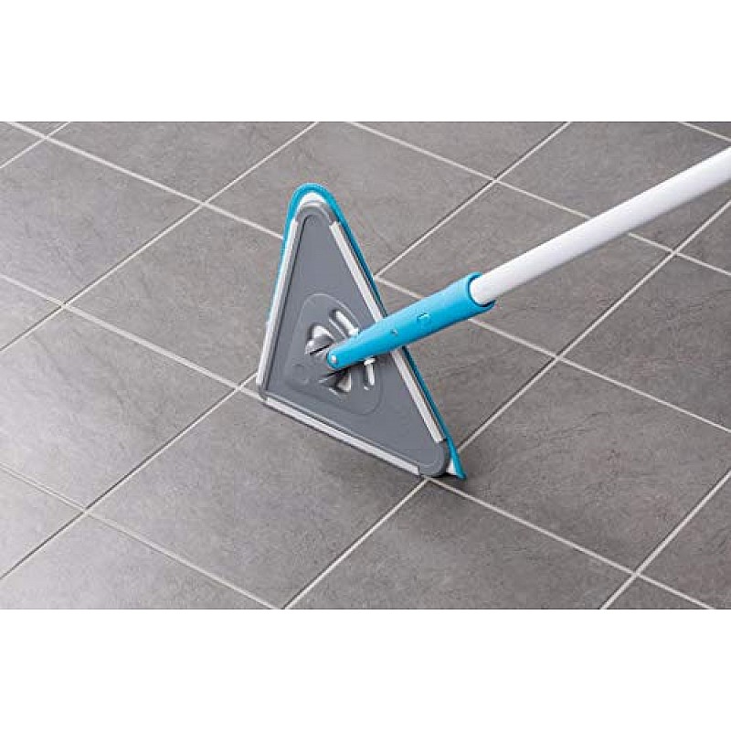 AIRTREE Rotatable Triangle Mop with Long Handle, Microfiber Flat Floor mop Rotatable Cleaning Brush Glass Wiper Window  (Multicolor)