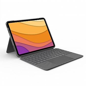 Logitech Combo Touch iPad Pro 12.9-inch 5th Gen Keyboard Case Detachable Backlit Keyboard Grey