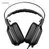 Nitho Titan PRO 7.1 Surround Gaming Headset with Cardioid Microphone Over-Ear Wired Gaming Headphones with RGB LED Black