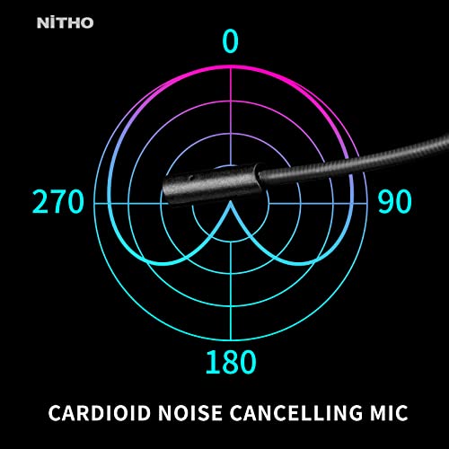 Nitho Titan PRO 7.1 Surround Gaming Headset with Cardioid Microphone Over-Ear Wired Gaming Headphones with RGB LED Black Nitho Titan PRO 7.1 Surround Gaming Headset with Cardioid Microphone Over-Ear Wired Gaming Headphones with RGB LED Black